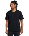 UA Icon Charged Cotton® Men's V-neck Short Sleeve - Black