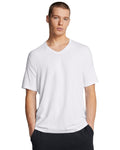 UA Icon Charged Cotton® Men's V-neck Short Sleeve - White
