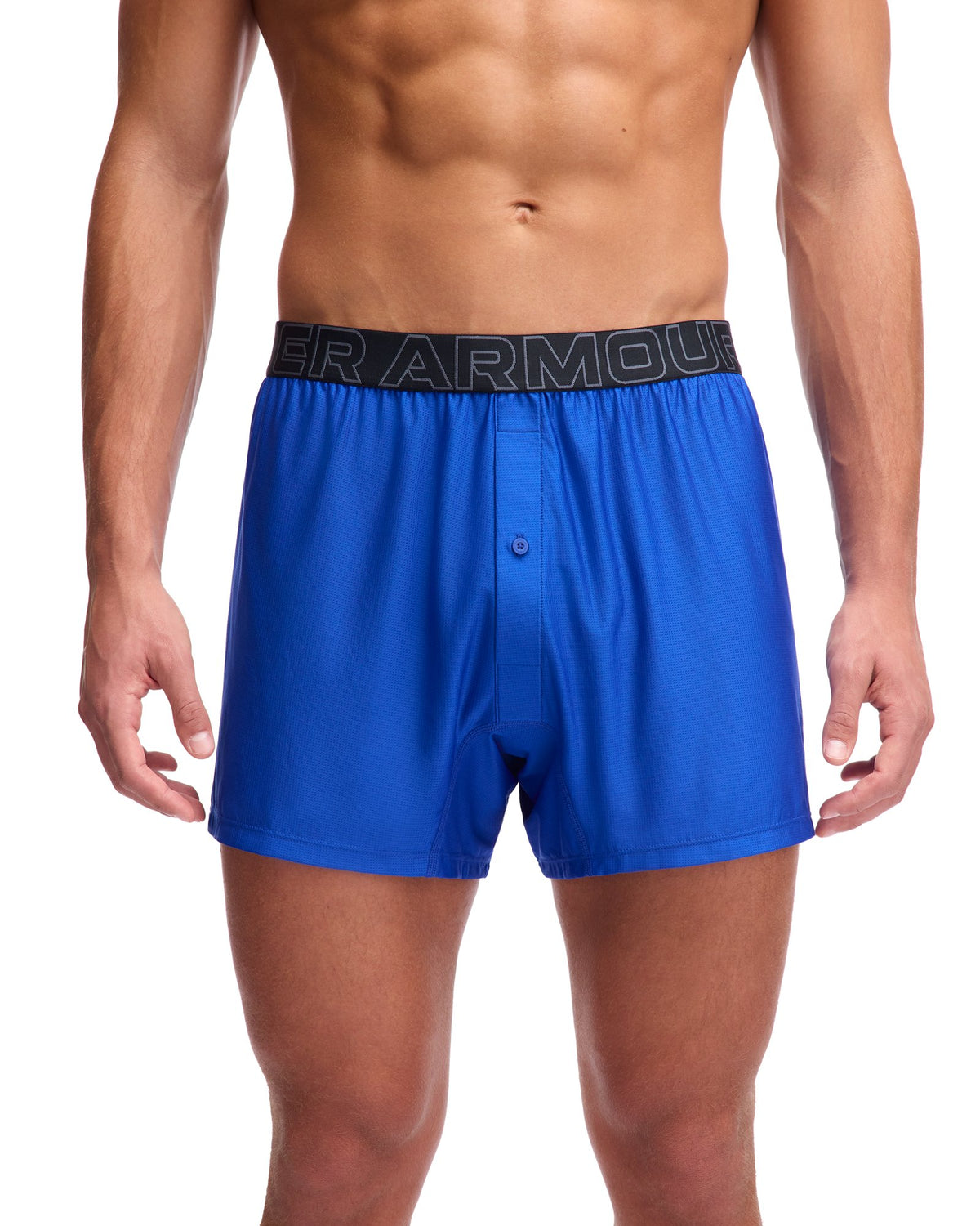 UA Performance Tech Mesh Men's 6" 3-Pack Boxer - Blue