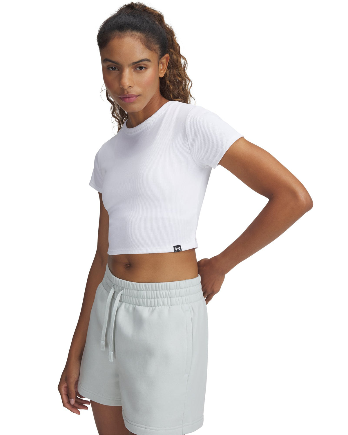 UA Rival Rib Women's Baby T-Shirt - White