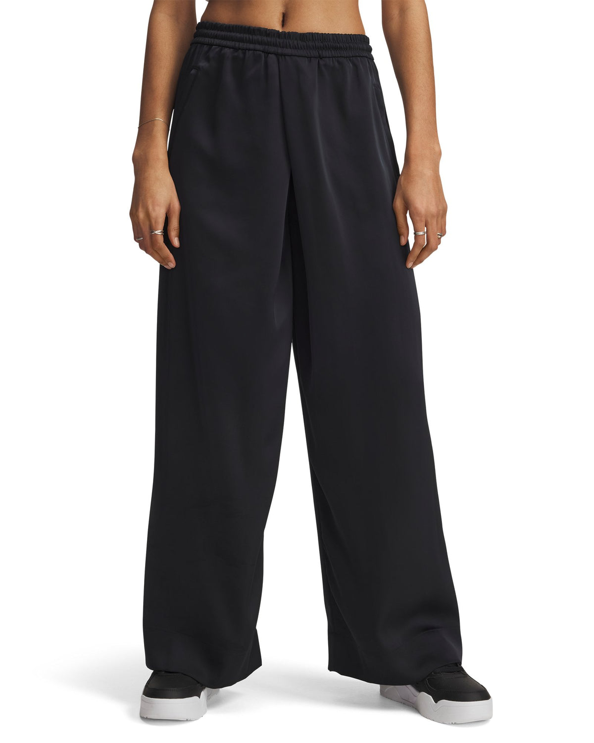 UA Courtside Satin Women's Pants - Black