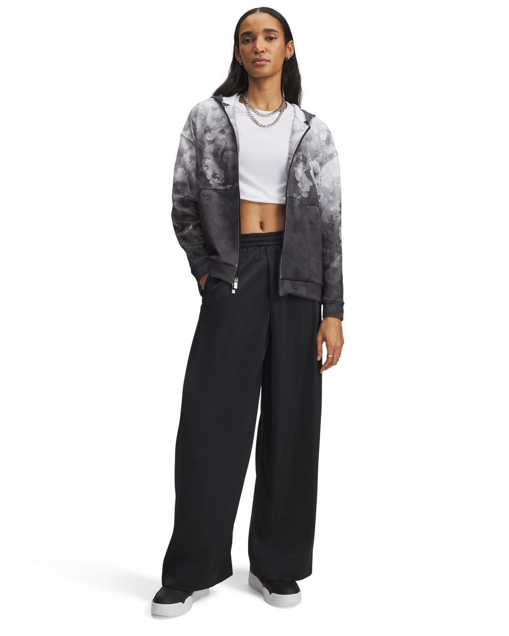 UA Courtside Satin Women's Pants - Black