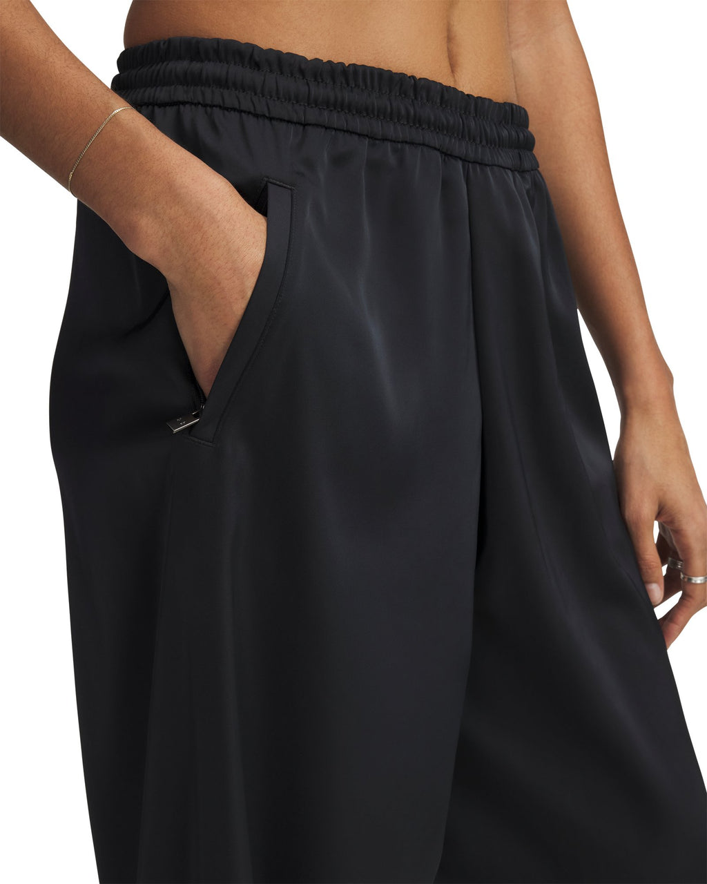 UA Courtside Satin Women's Pants - Black