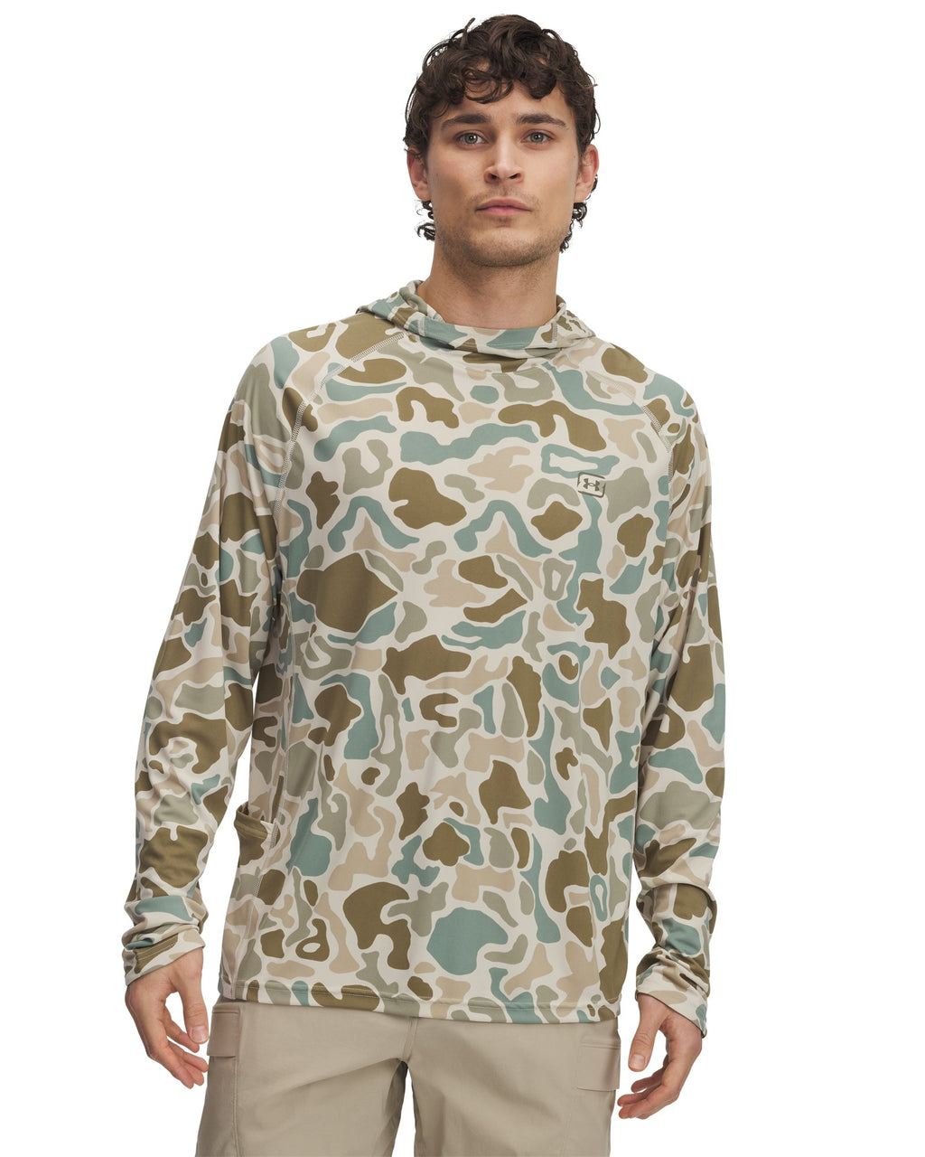UA Fish Elite Printed Men's Hoodie - Brown