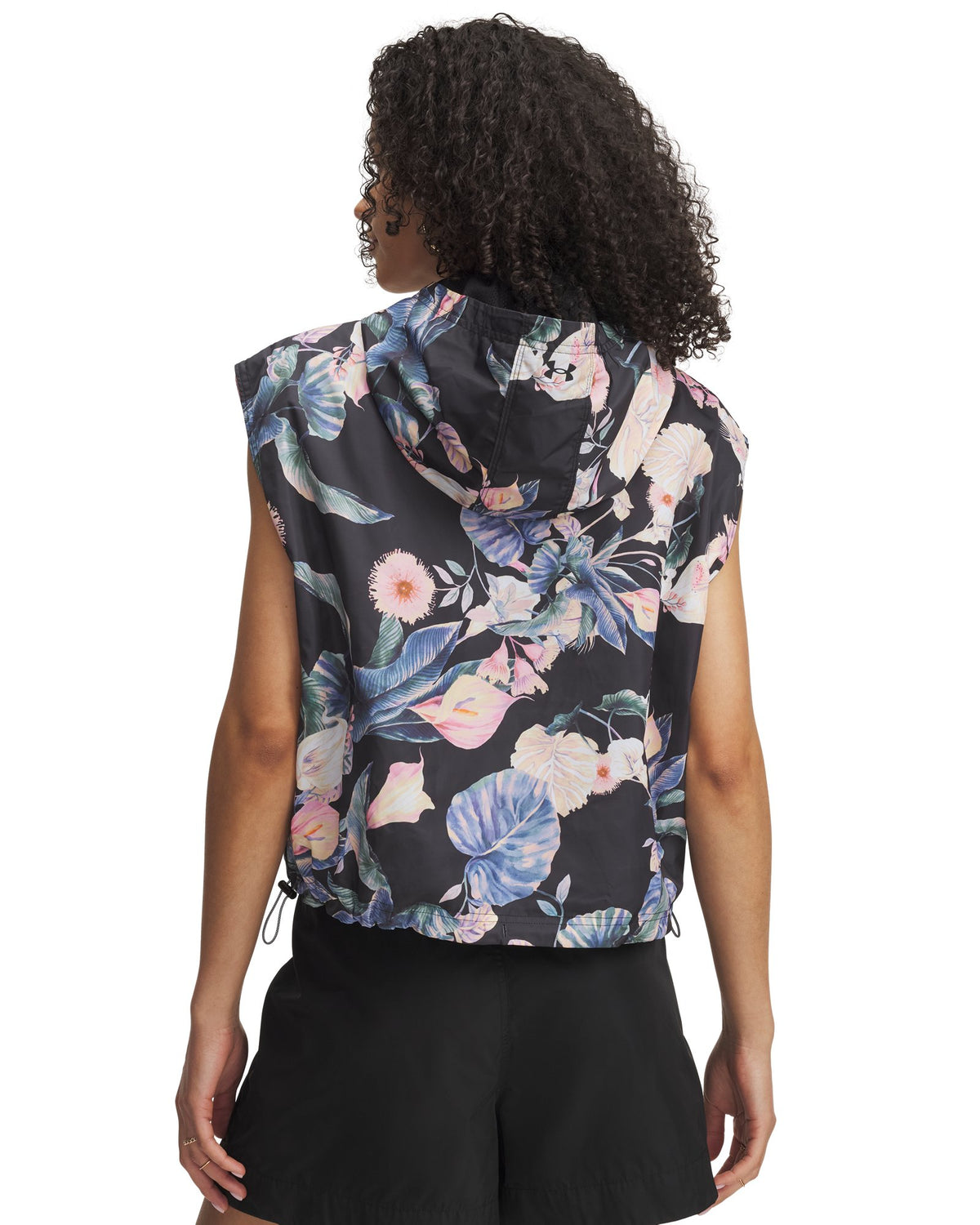 UA Unstoppable Utility Women's Sleeveless Hoodie - Black