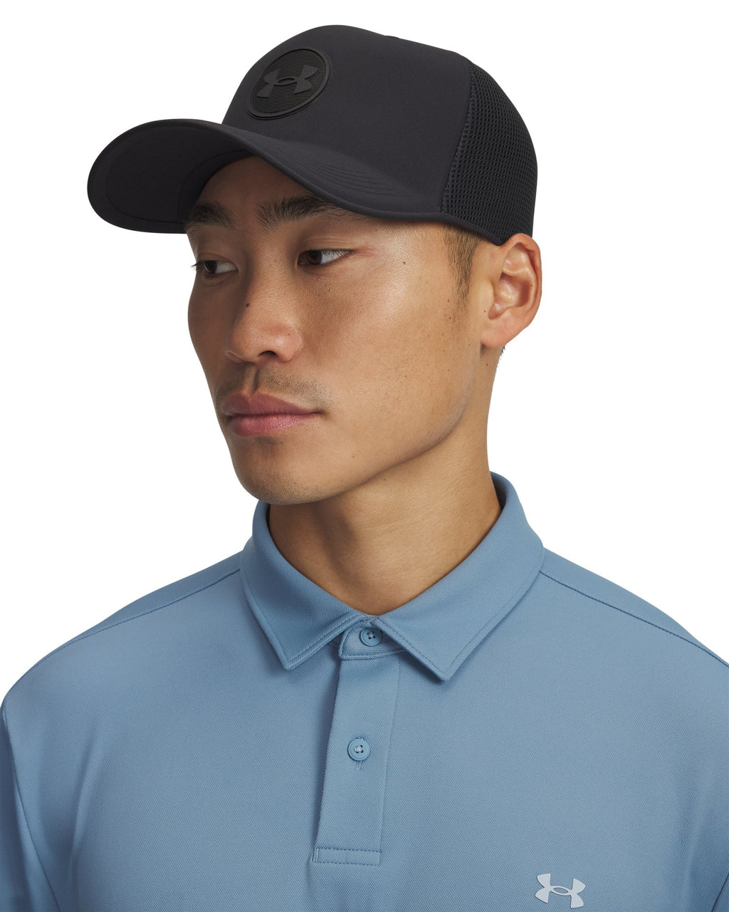 UA StealthForm Mid Unisex Trucker Hat - Black