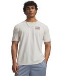 UA Freedom Left Chest Men's Short Sleeve - White
