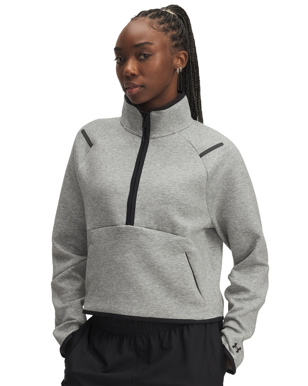 UA Unstoppable Fleece Women's ½ Zip - Gray