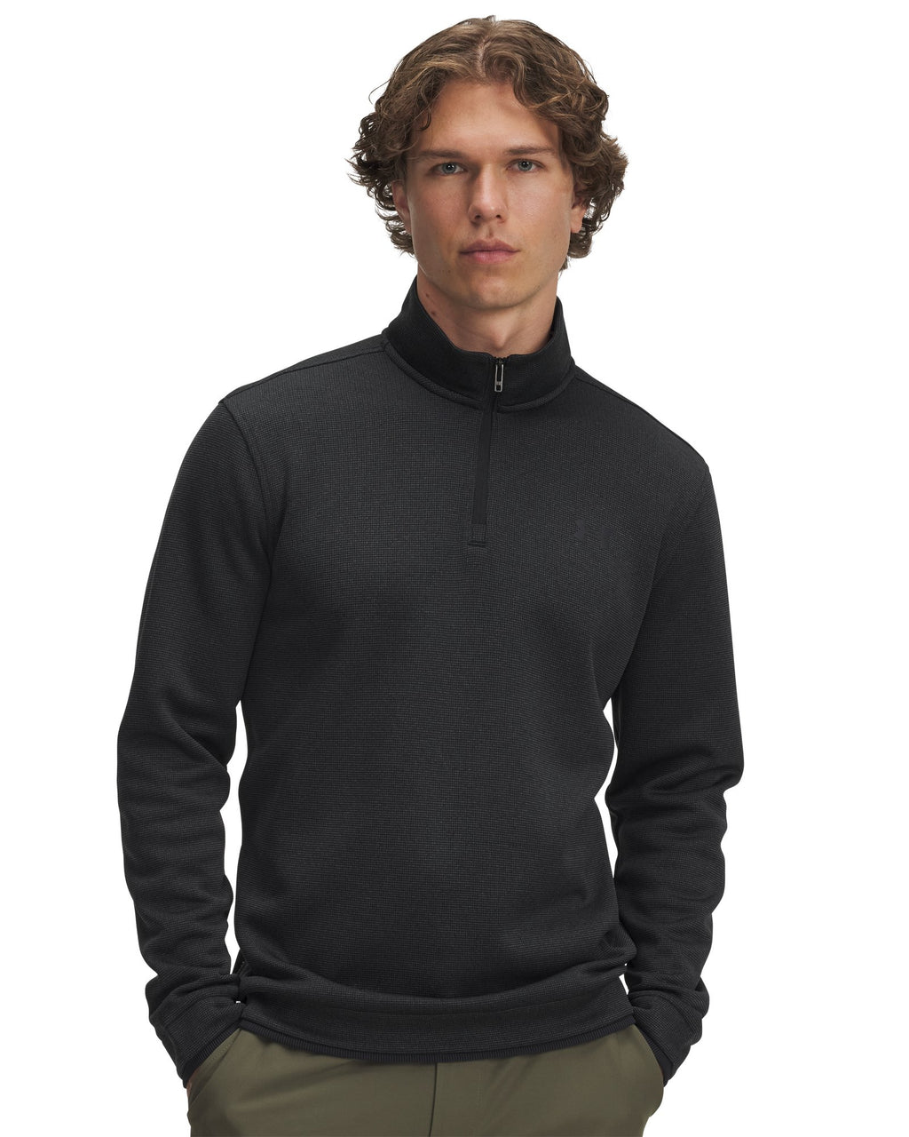 UA SweaterFleece Men's ¼ Zip - Black