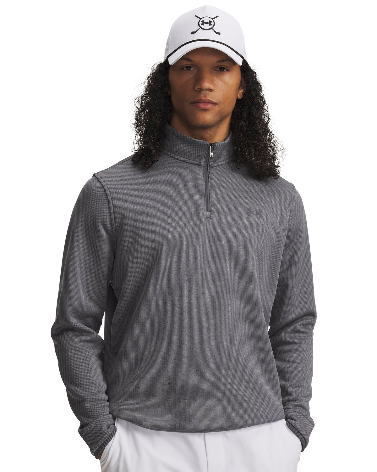 UA SweaterFleece Men's ¼ Zip - Gray