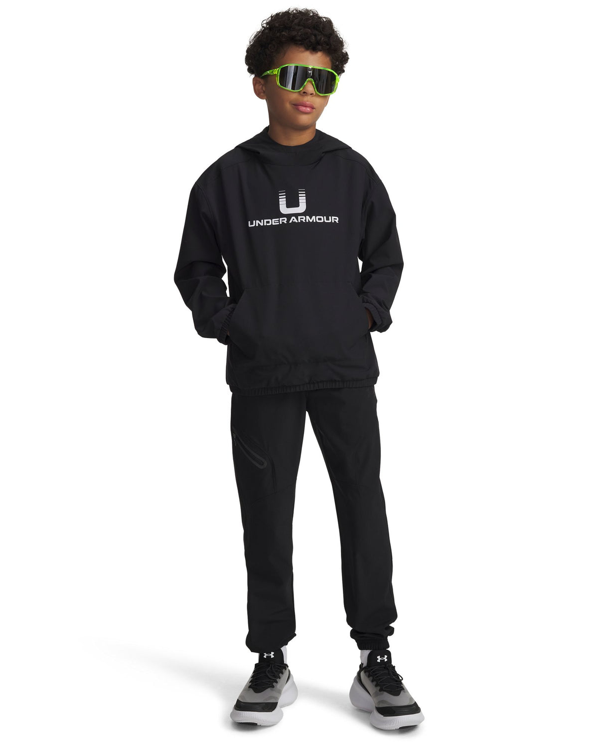 UA Unstoppable Woven Boys' Joggers - Black