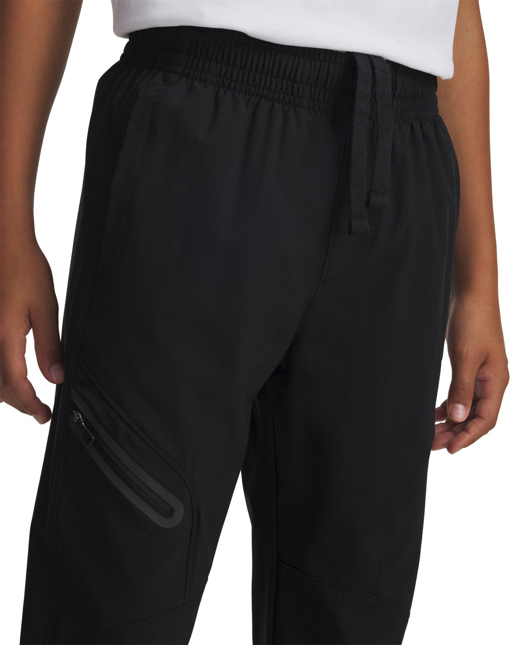 UA Unstoppable Woven Boys' Joggers - Black