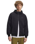 UA Unstoppable Fleece Textured Men's Full Zip - Black