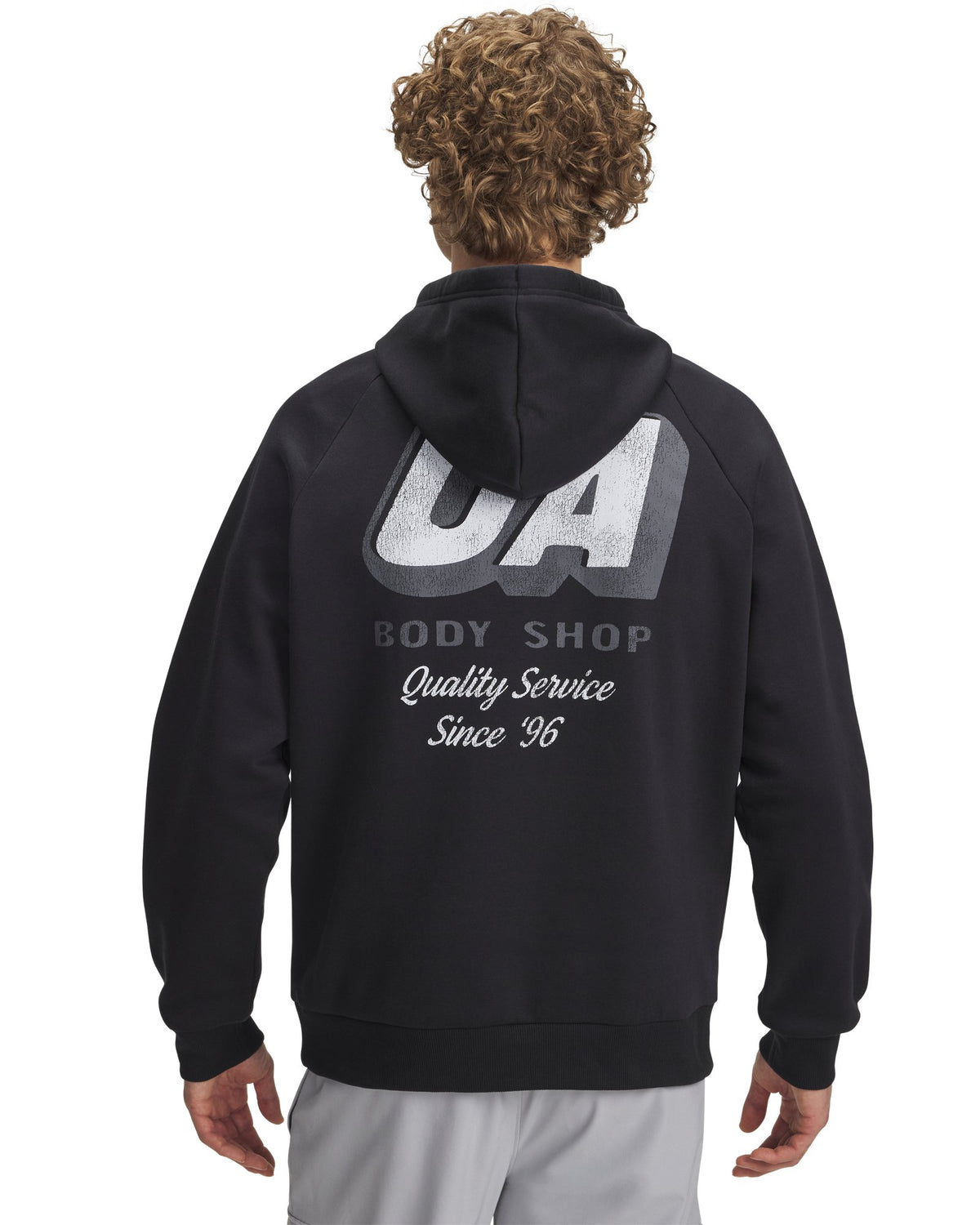 UA Rival Fleece HBR Logo Men's Hoodie - Black