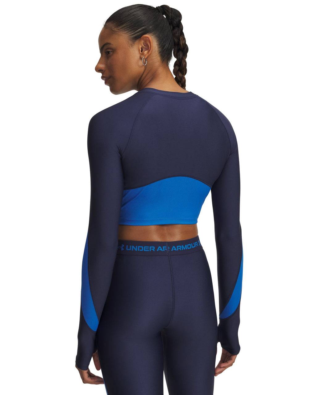 HeatGear® Rib Women's ¼ Zip - Blue