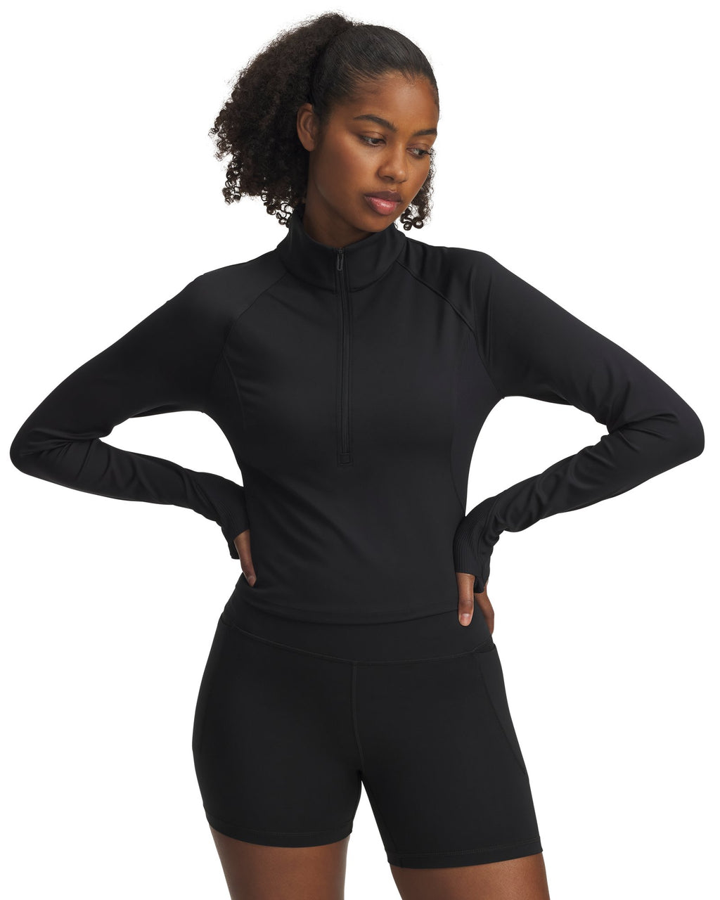 UA Meridian Women's ½ Zip - Black