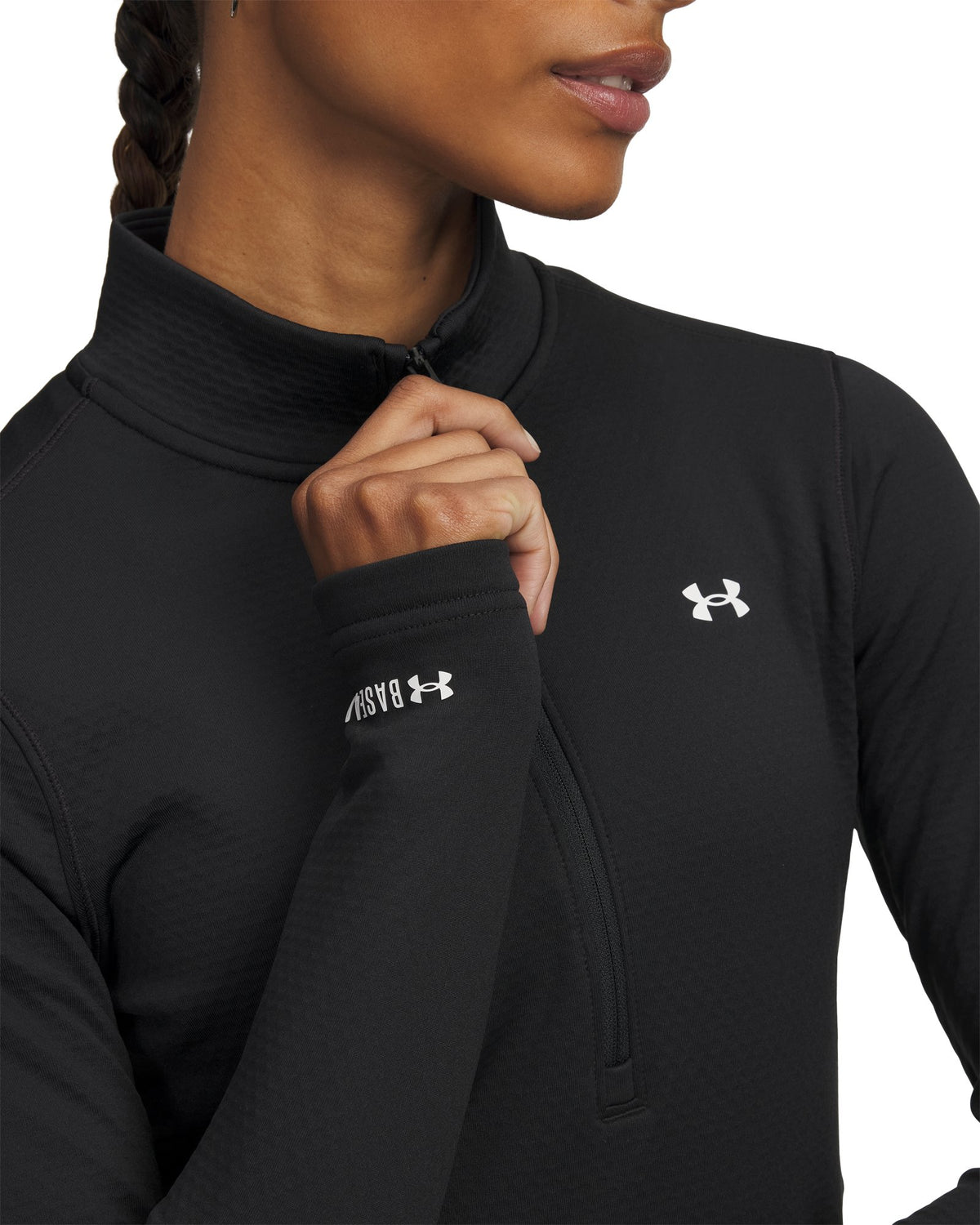 UA Base™ 4.0 Women's ½ Zip - Black