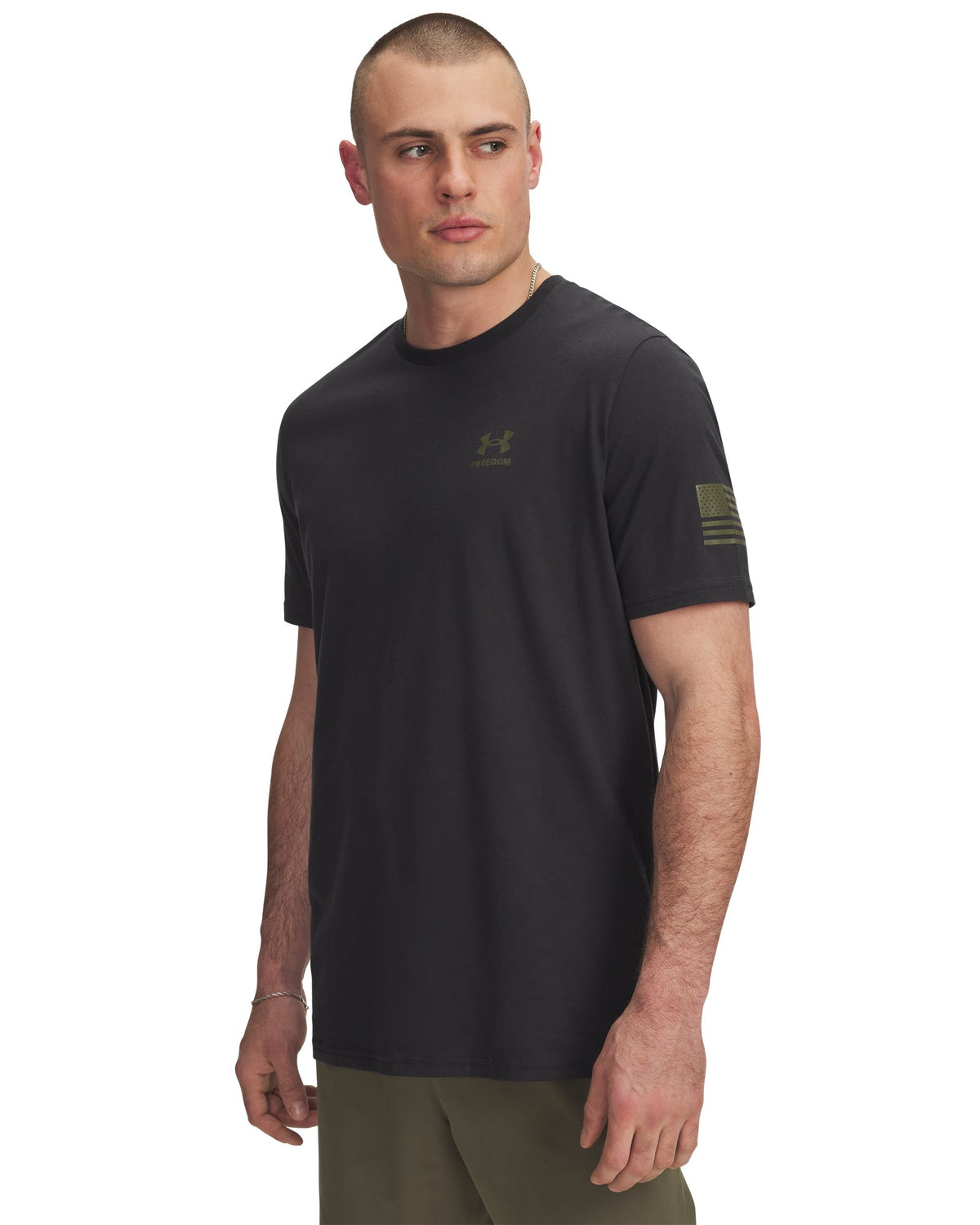 UA Freedom Flag Men's T-Shirt - Black