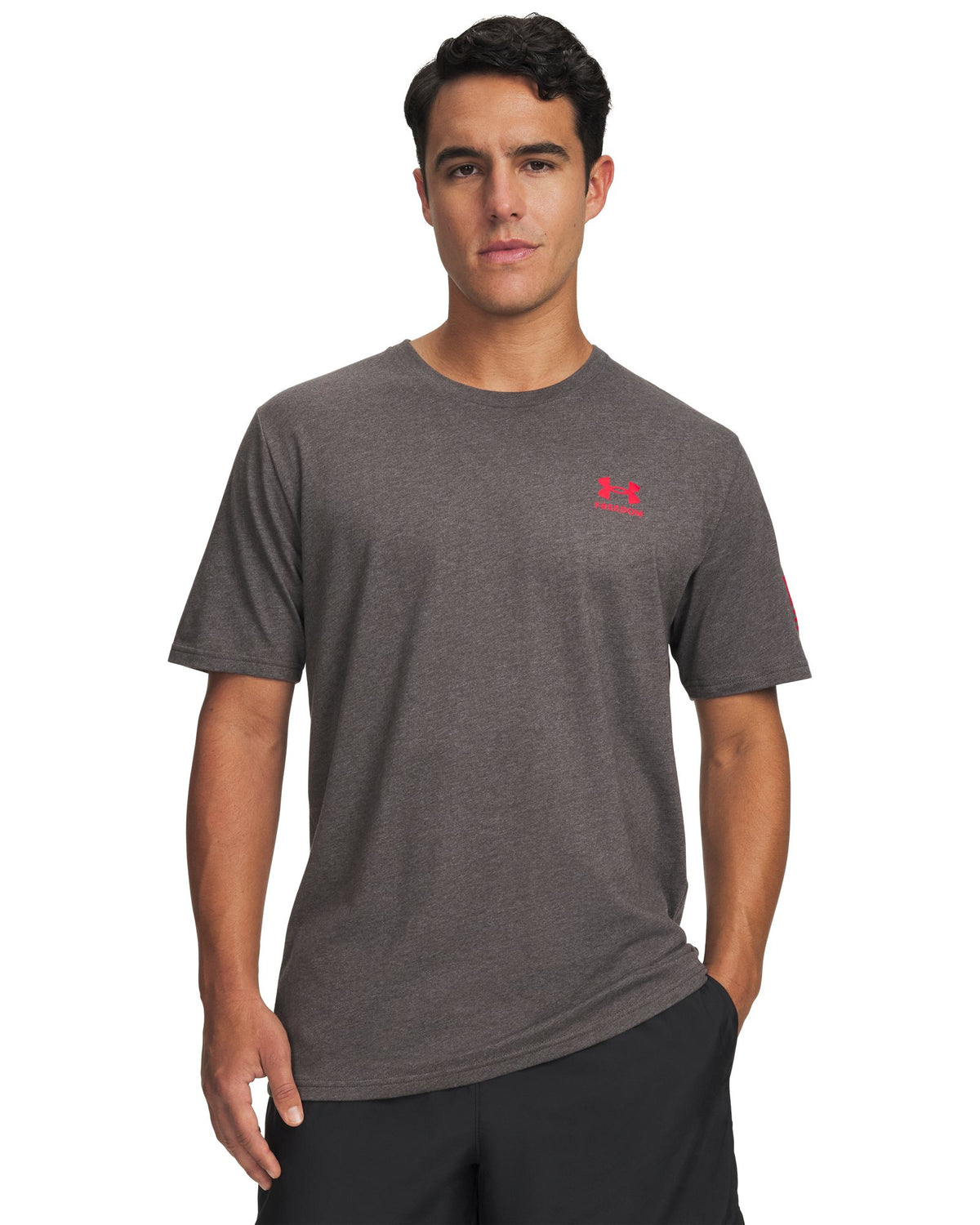 UA Freedom Flag Men's T-Shirt - Gray