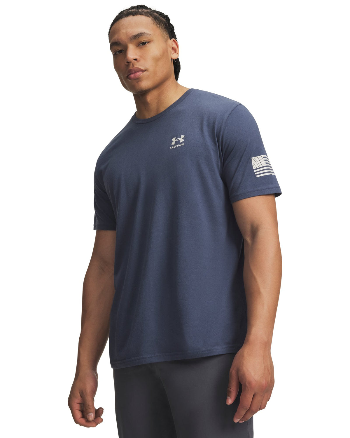 UA Freedom Flag Men's T-Shirt - Gray