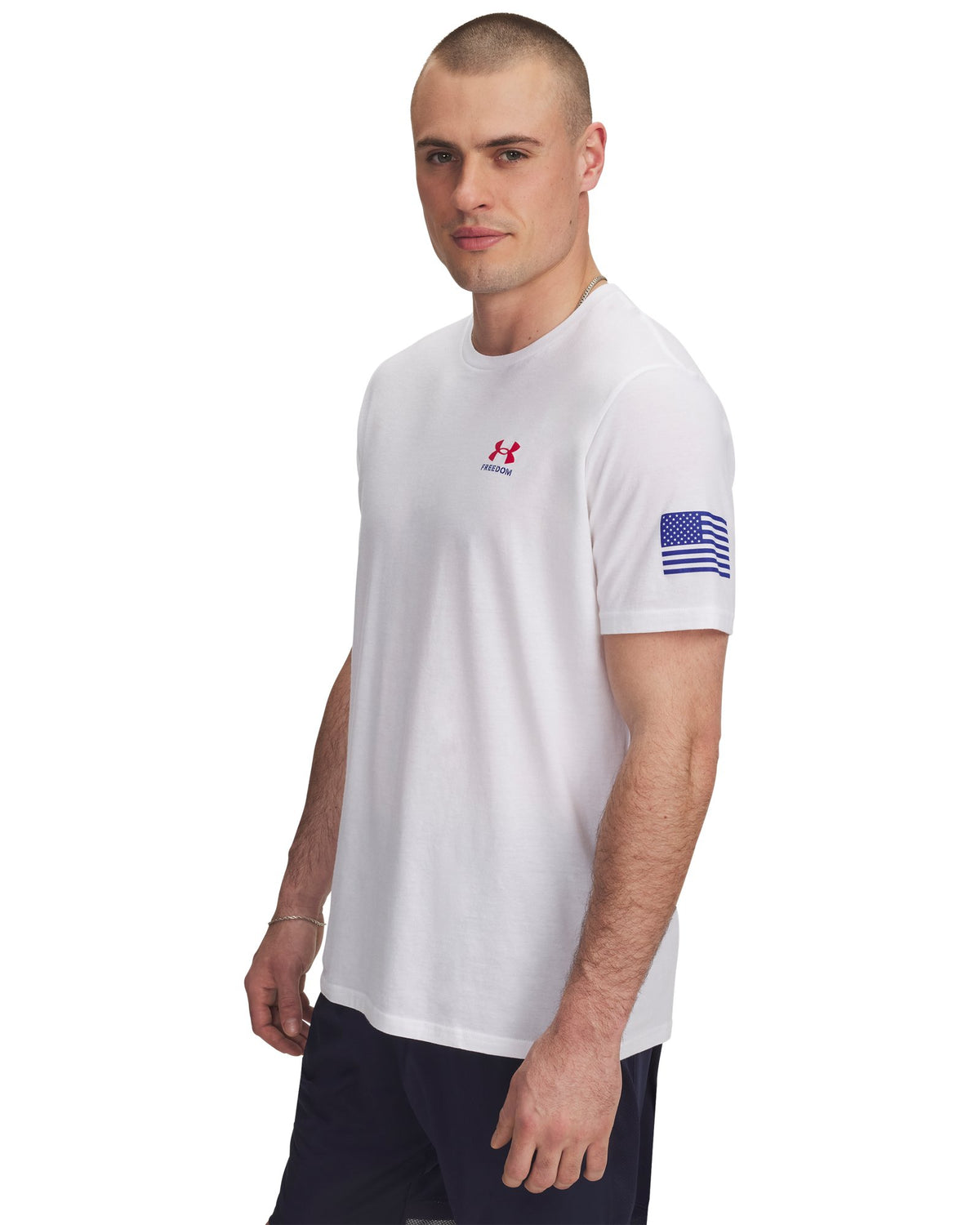UA Freedom Flag Men's T-Shirt - White