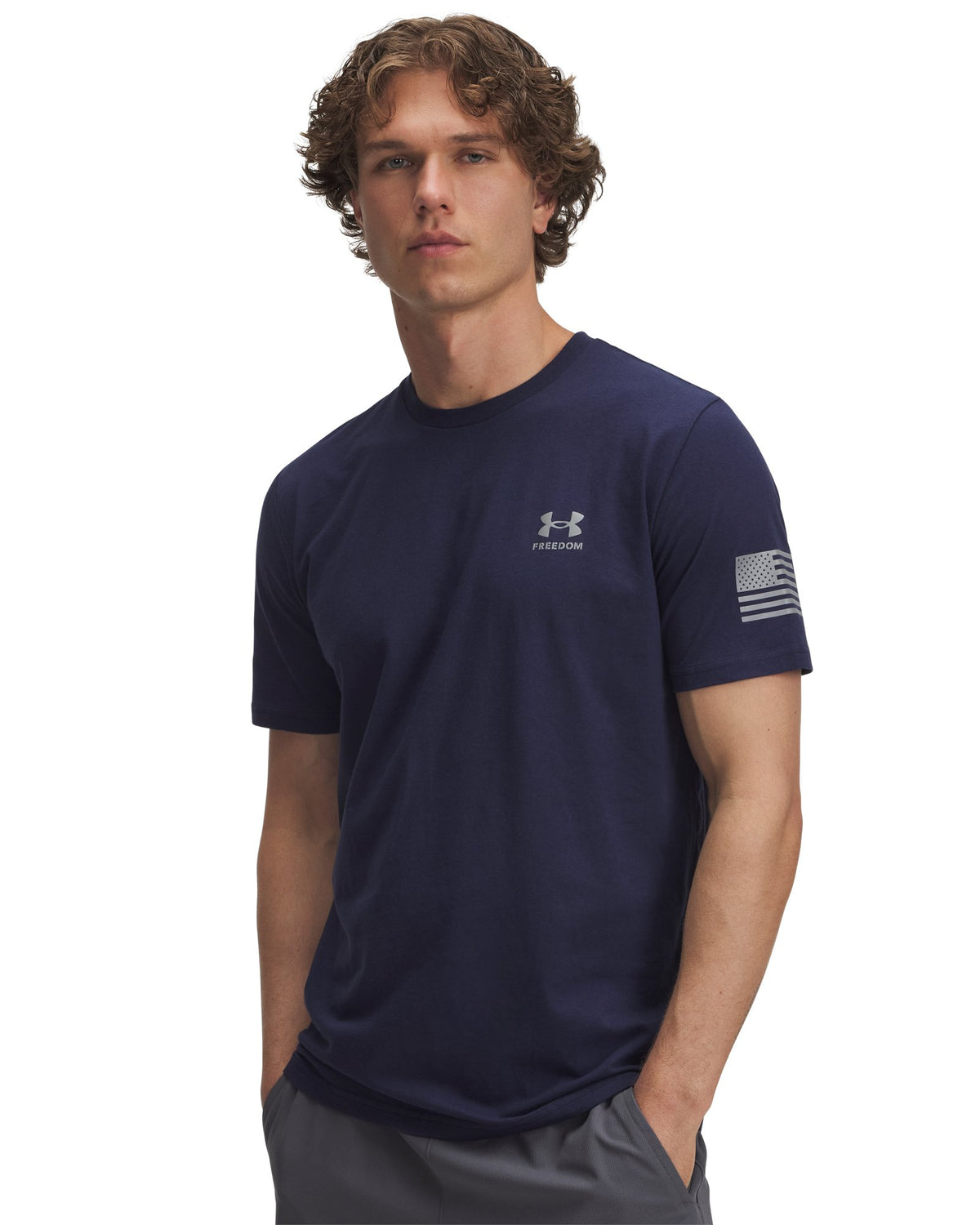 UA Freedom Flag Men's T-Shirt - Blue