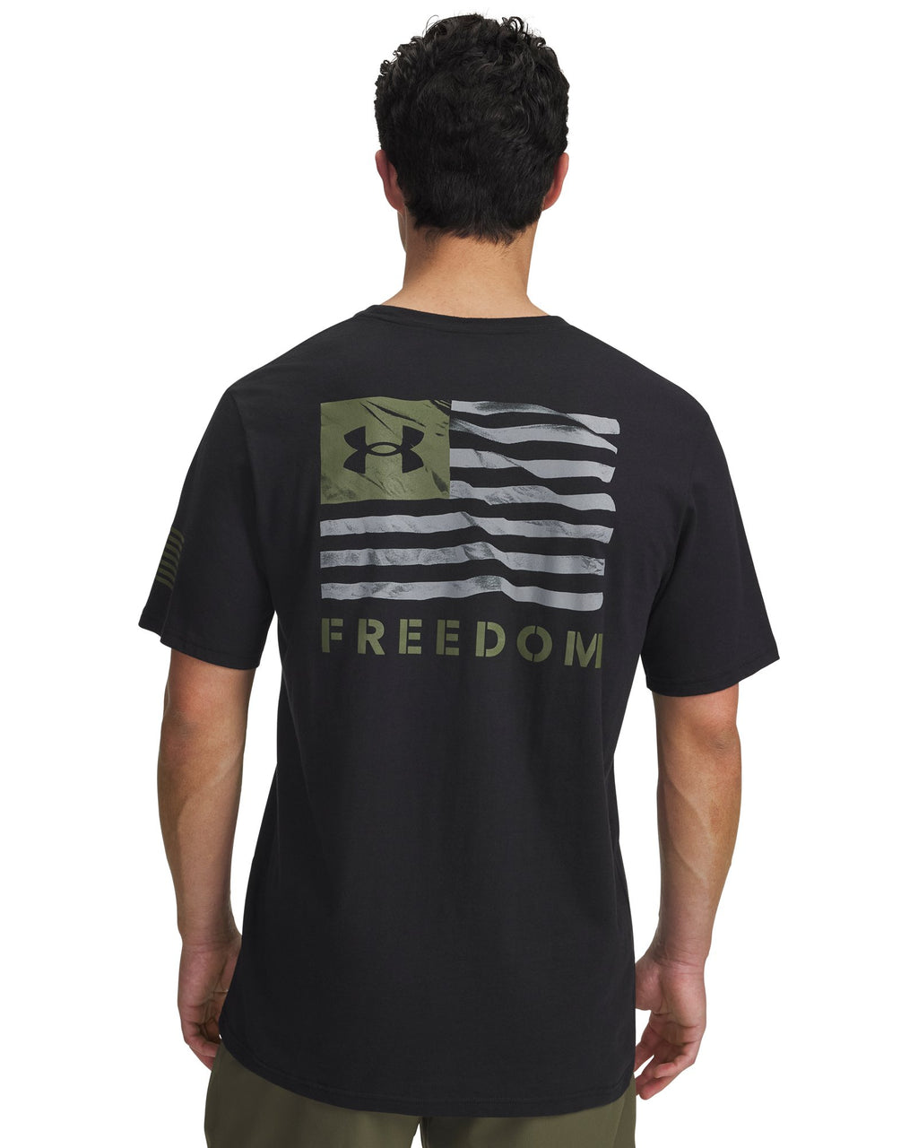 UA Freedom Banner Men's T-Shirt - Black