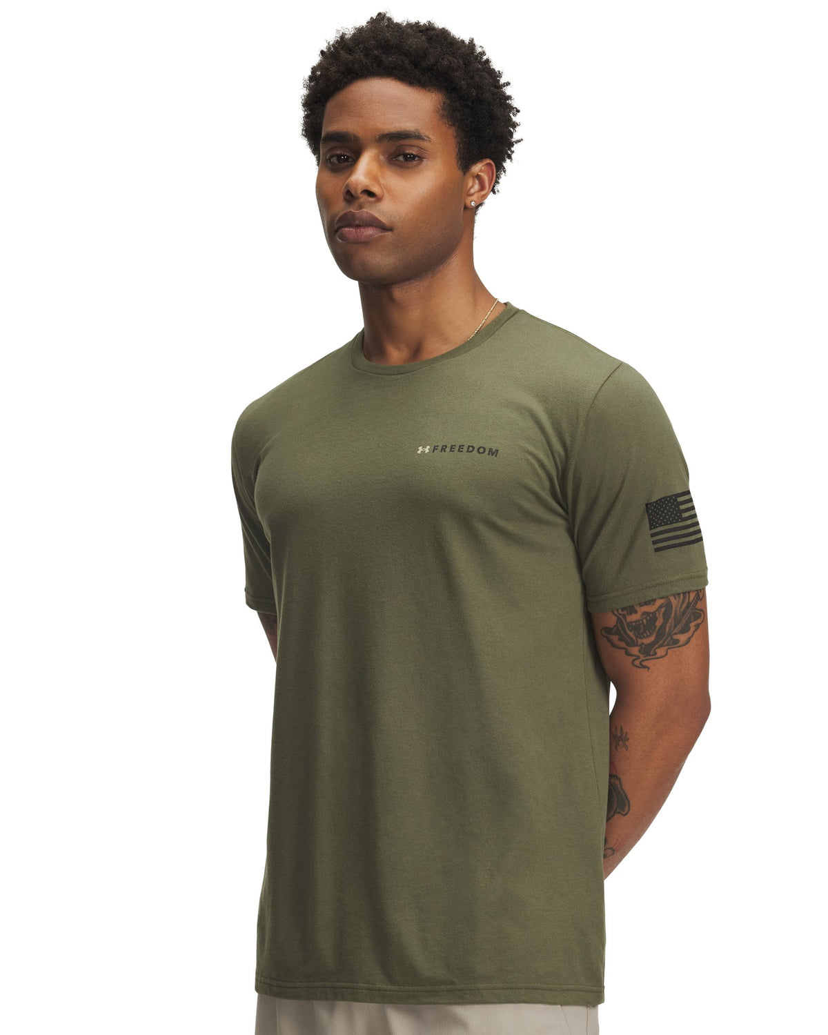 UA Freedom Banner Men's T-Shirt - Green