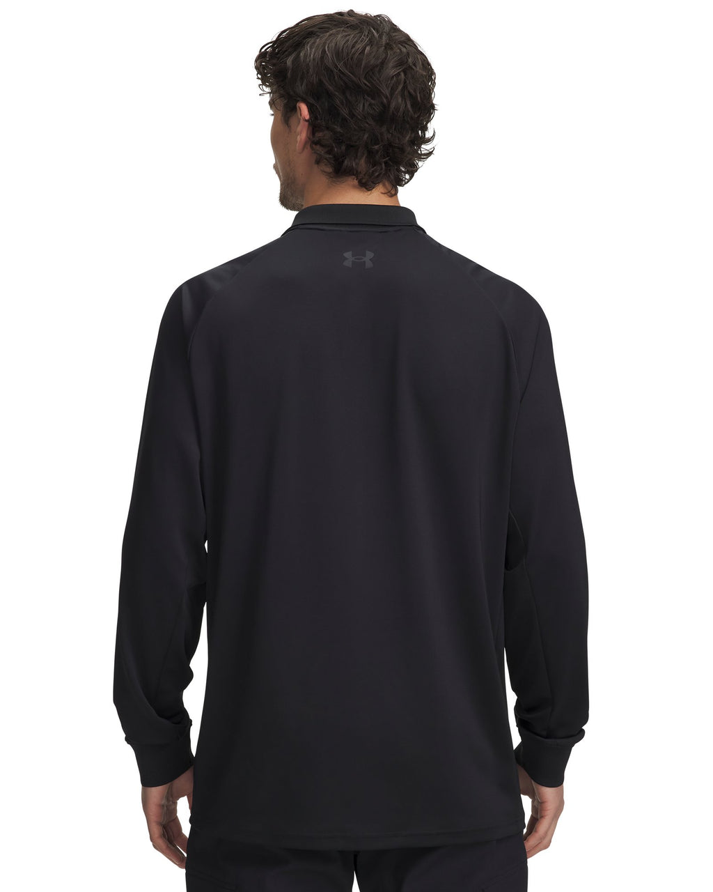 UA Tactical Performance Men's Long Sleeve Polo - Black