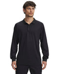 UA Tactical Performance Men's Long Sleeve Polo - Black