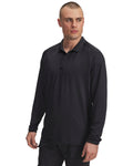UA Tactical Performance Men's Long Sleeve Polo - Navy
