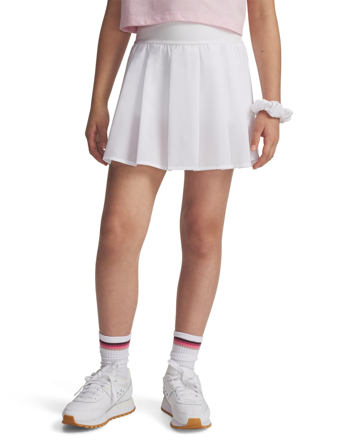 UA Motion Pleated Girls' Skort - White