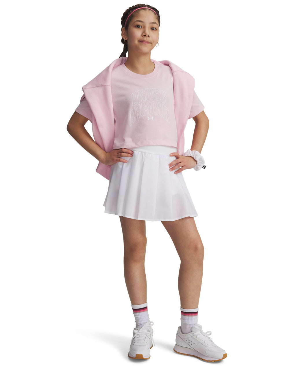 UA Motion Pleated Girls' Skort - Black