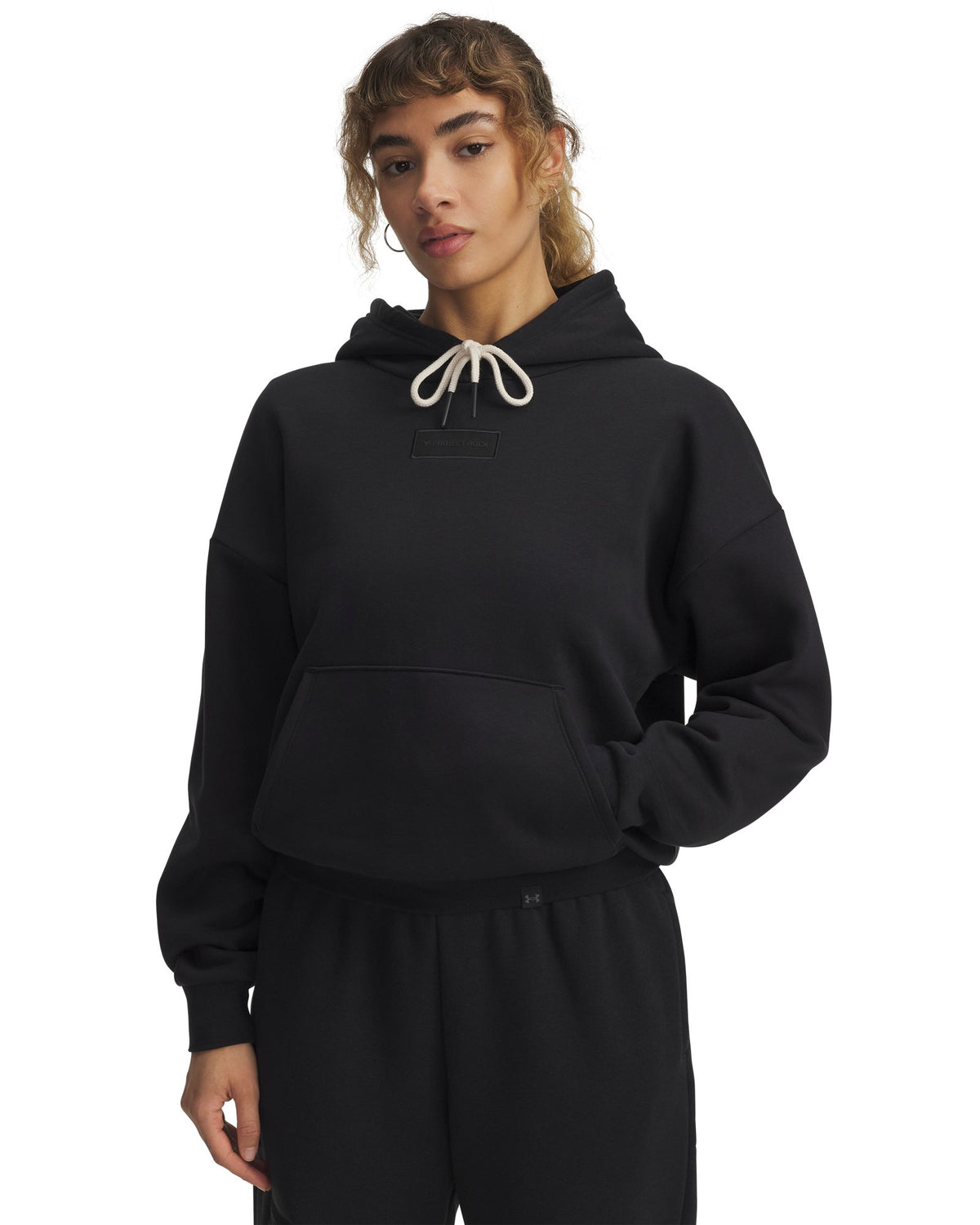 Project Rock Icon Fleece Women's Hoodie - Black