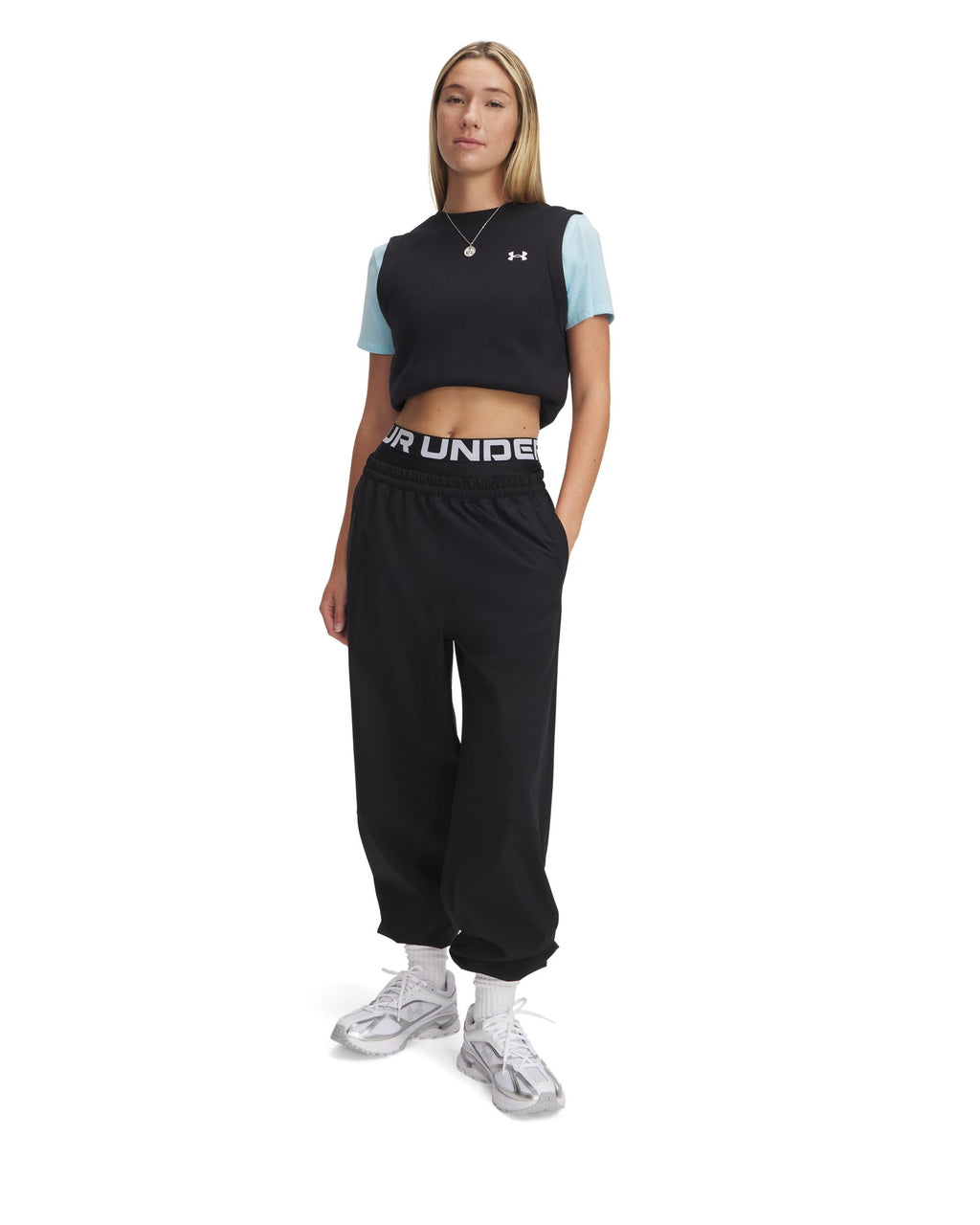 UA Rival Woven Women's Gym Pants - Black