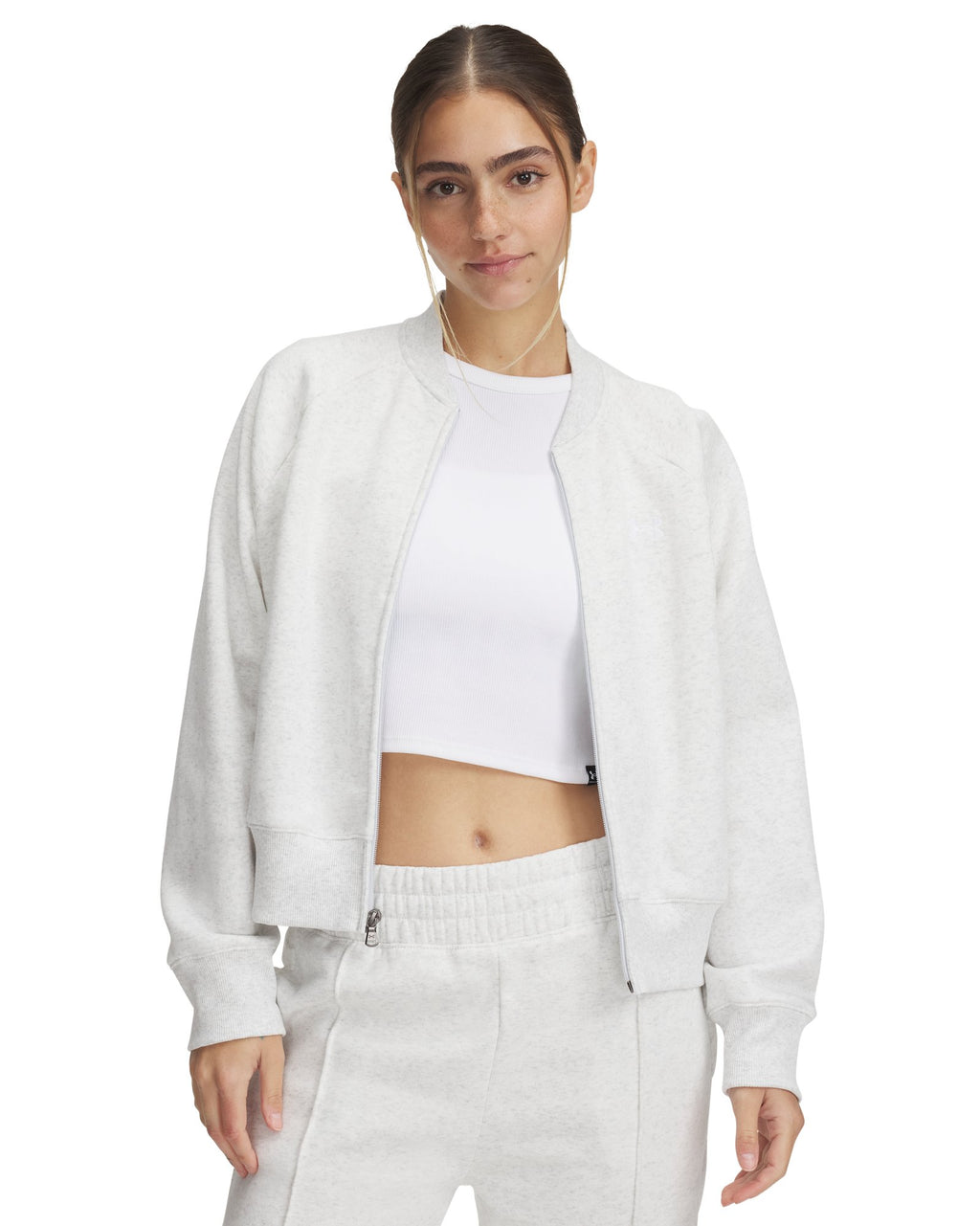 UA Rival Fleece Women's Bomber - Gray