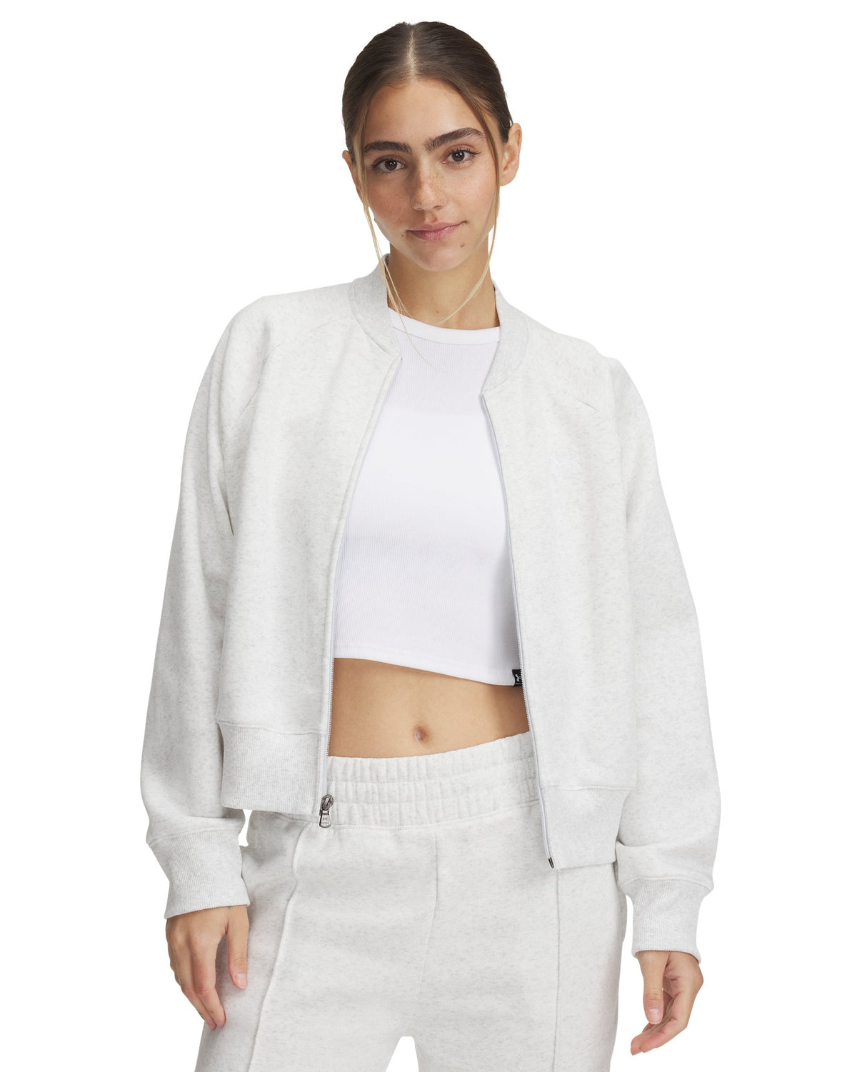 UA Rival Fleece Women's Bomber - Gray