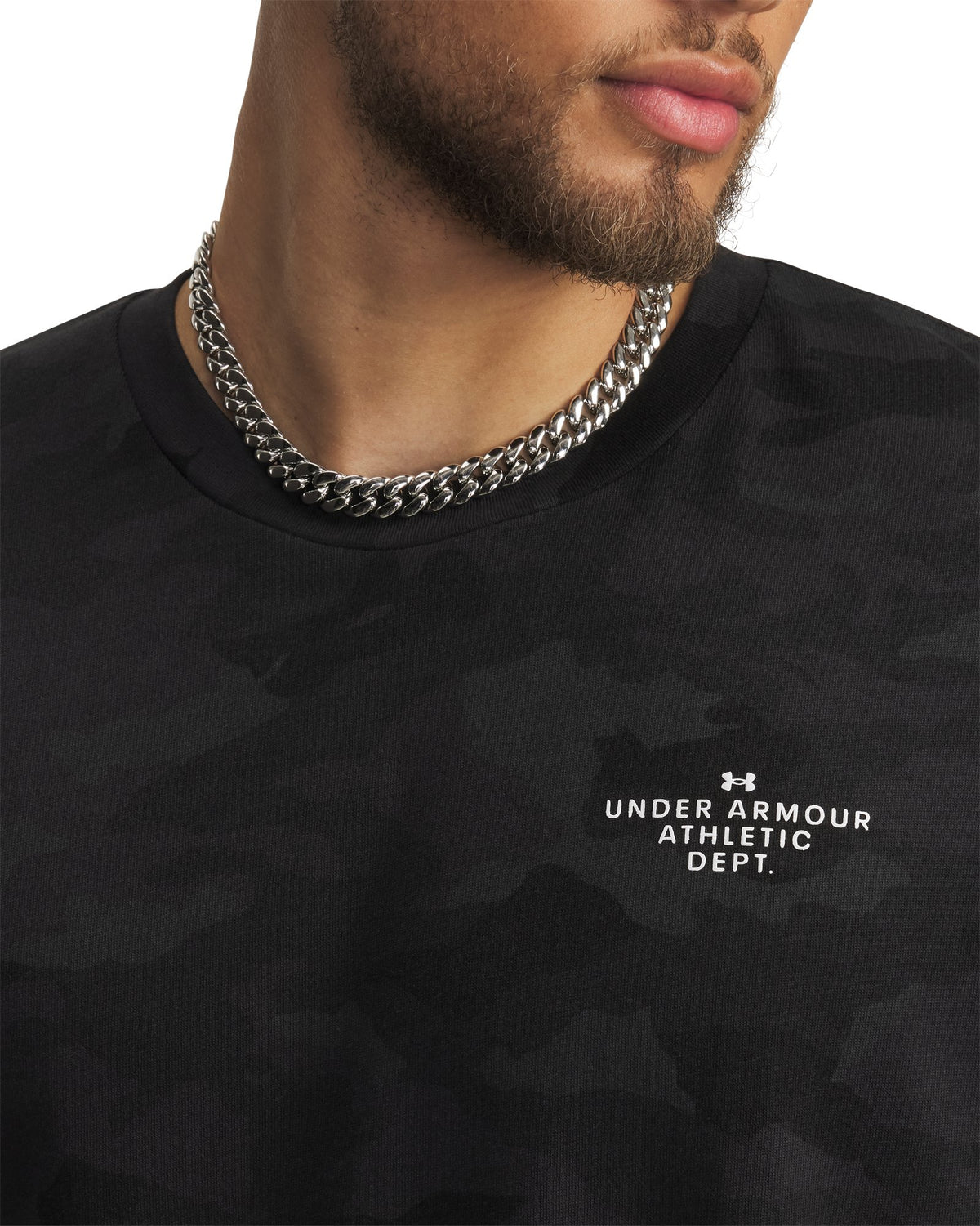 UA Athletic Department Printed Heavyweight Men's Short Sleeve - Black