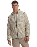 UA Unstoppable Fleece Camo Men's Full Zip - White