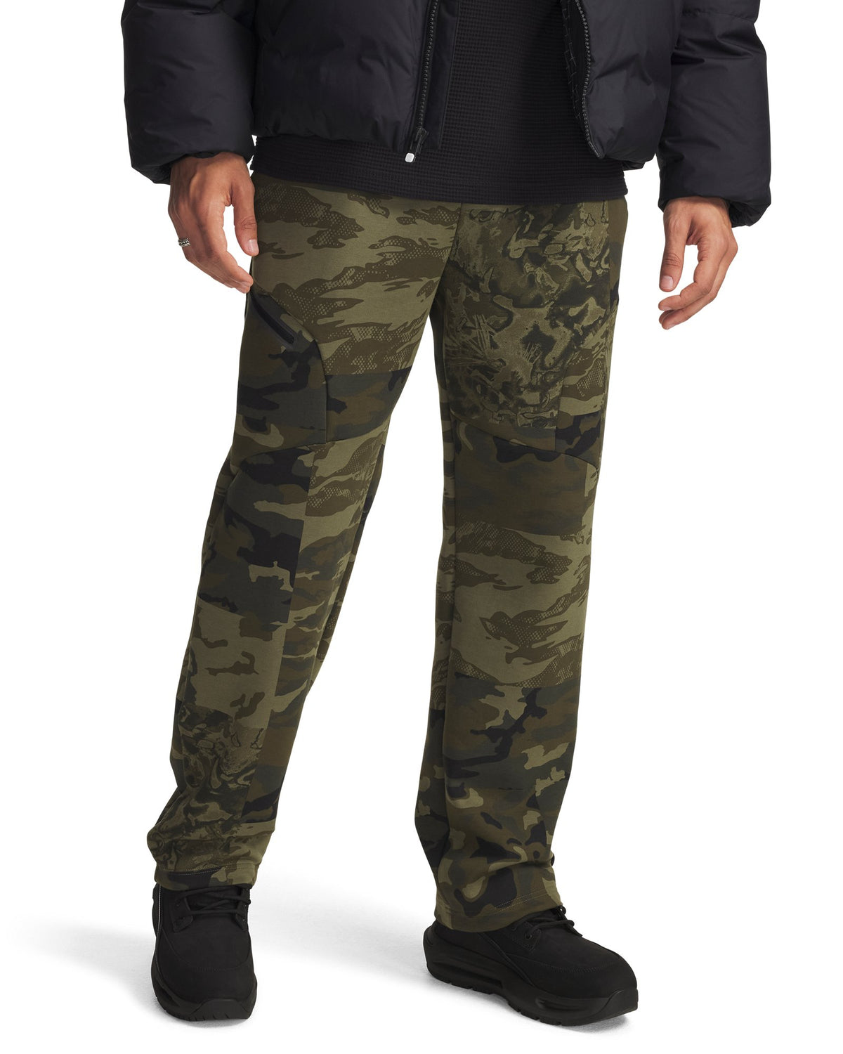 UA Unstoppable Fleece Camo Men's Pants - Green