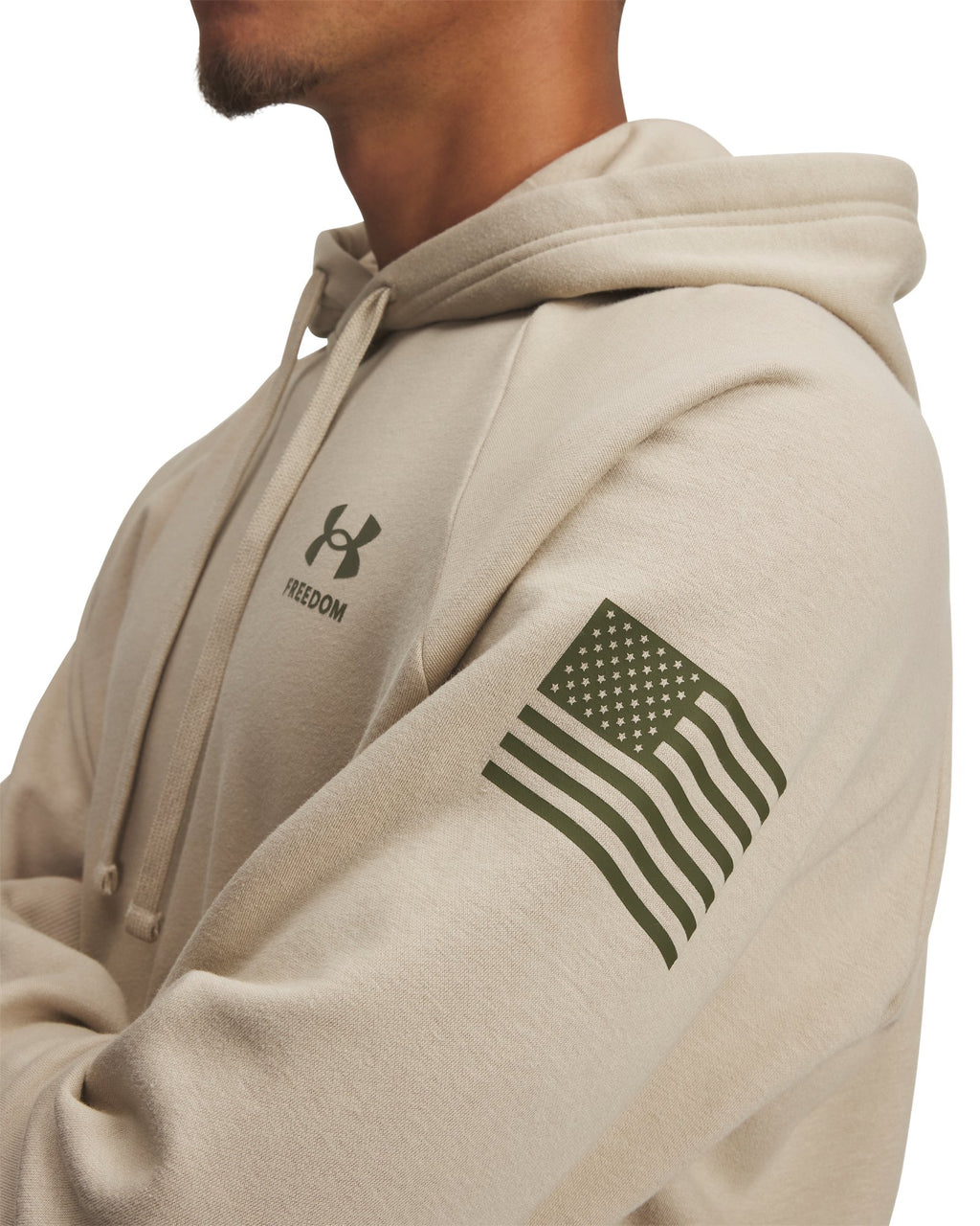 UA Freedom Flag Men's Hoodie - Brown