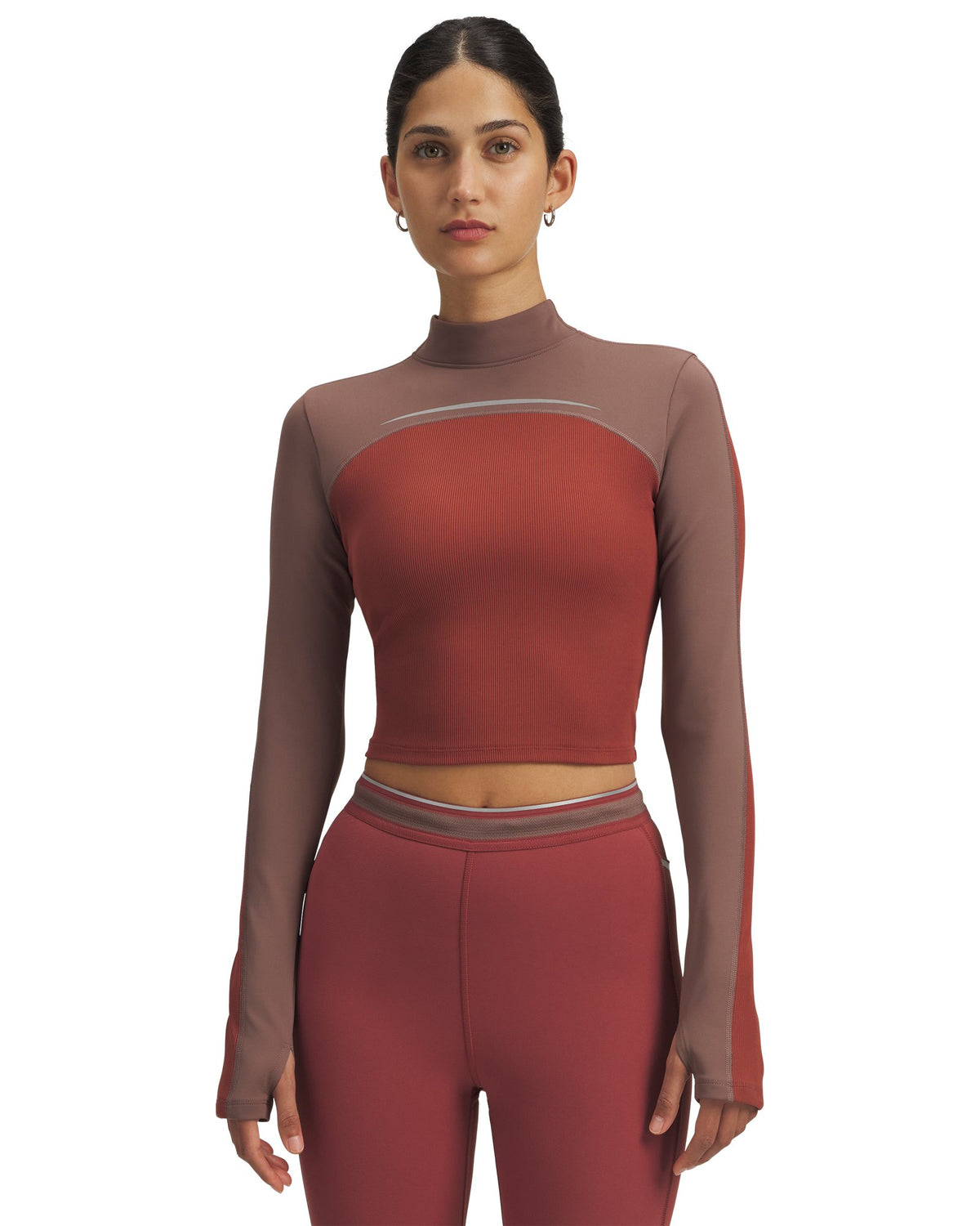 UA HB Cold Weather Women's Long Sleeve Mock - Red