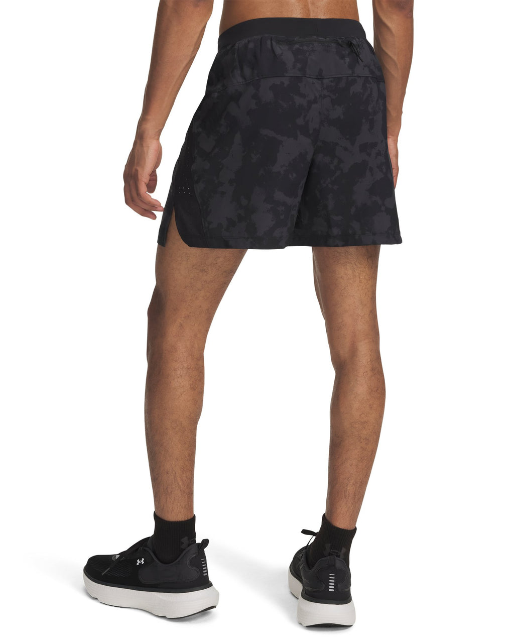 UA Launch Pro Printed Men's 7" Shorts - Gray