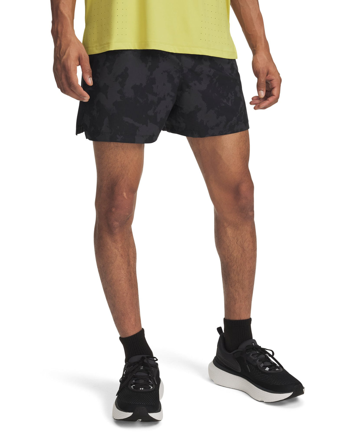 UA Launch Pro Printed Men's 7" Shorts - Gray