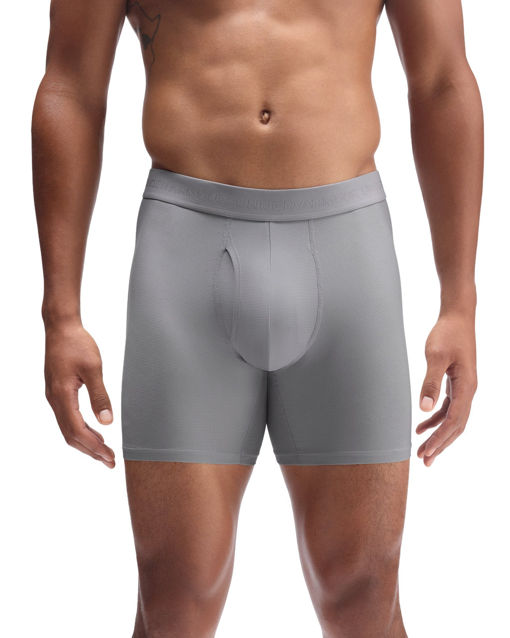 UA Performance Tech Mesh Mod Men's 6" 3-Pack Boxerjock® - Gray