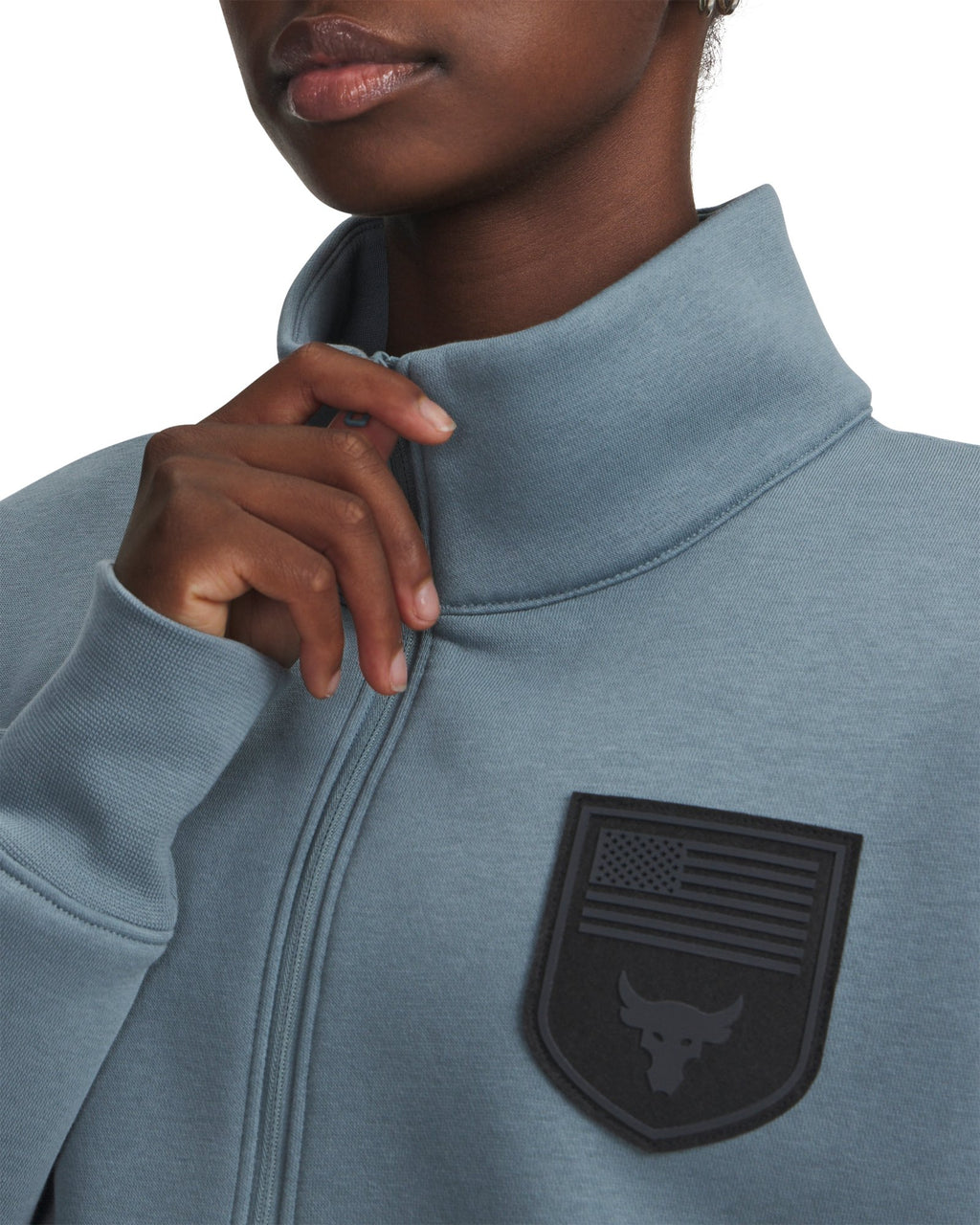 Project Rock Veterans Day Women's ½ Zip - Blue