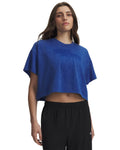 UA Wash Graphic Crop Heavyweight Women's Short Sleeve - Pink