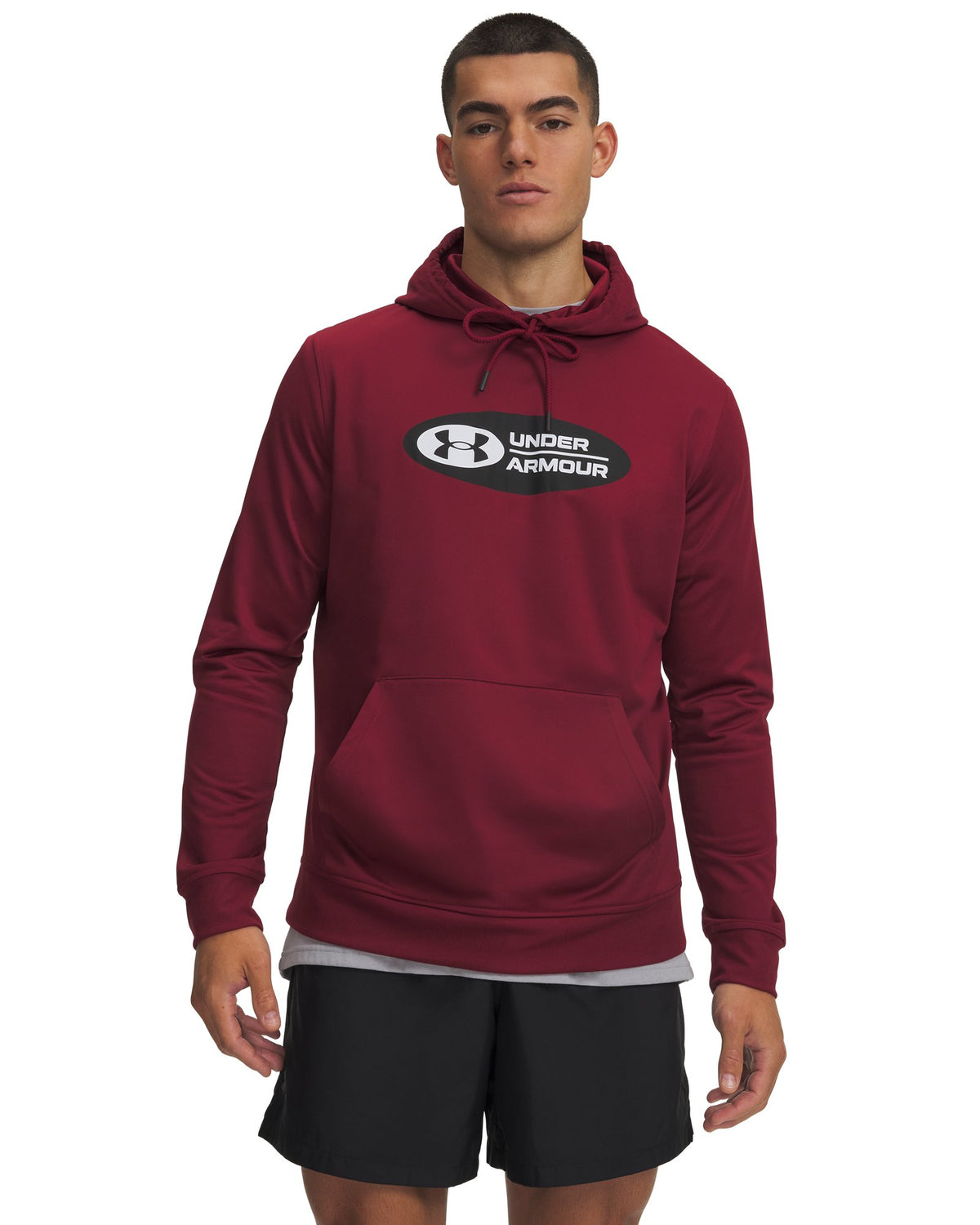 UA Tricot Pop Logo Men's Hoodie - Red