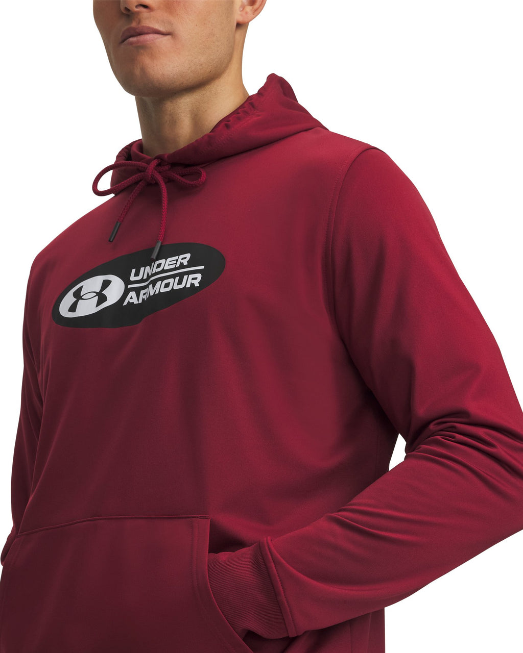 UA Tricot Pop Logo Men's Hoodie - Red