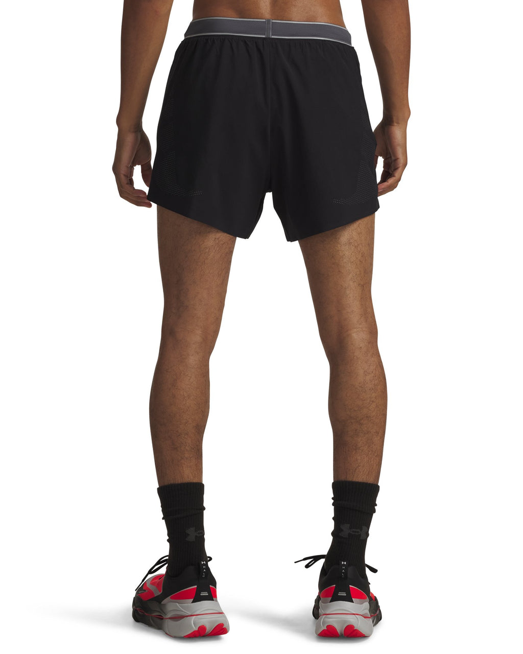 UA HB Run Men's 4" Shorts - Black